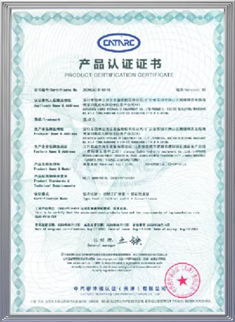 Cadro Certificate