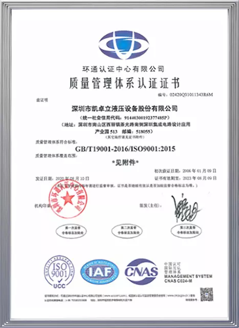 Cadro Certificate