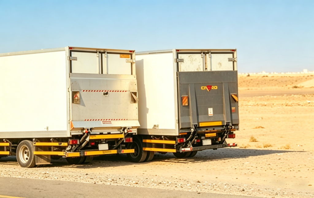 Cadro Successfully Supports Saudi Logistics Leader with 120 Customized Tail Lifts for Extreme Desert Operations2